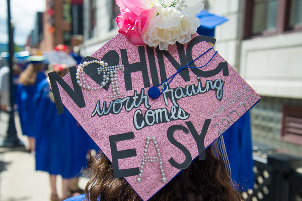 Acknowledging the effort in crossing the finish line