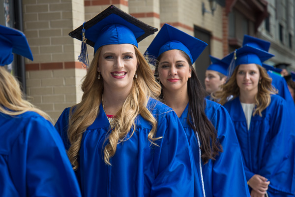 Confidently following a path along West Fourth Street