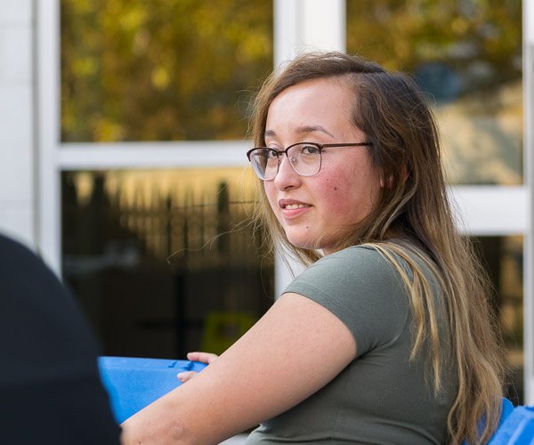 Maepearl E. St. George, a pre-physician assistant major and Community Peer Educator ...<br />