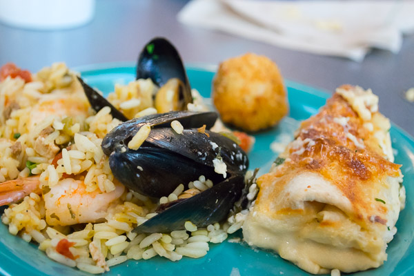 Palates were rewarded through an authentic menu that included chorizo sausage, pulled pork tacos with adobo chilies and red wine vinegar, chicken breasts stewed with peppers and onions in a mole sauce, paella, ceviche (a seafood dish), rice and beans, potato salad, tamales, and desserts.