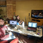 Co-host Bradley M. Kozuch gives a "two-thumbs-up" review to Saturday's proceedings ...