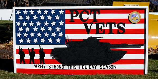 Veterans Club – First place, student organizations (tie)