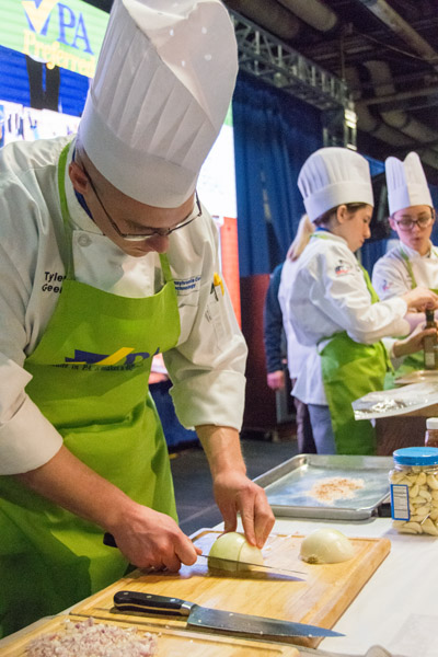 Geer focuses on the challenge at hand.