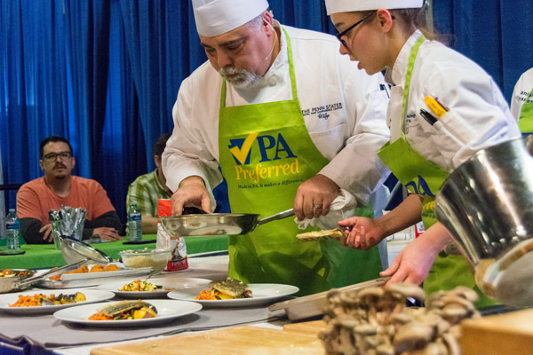 Benedetto and Lunger keep their cool under the stage lights and the pressure of competition.