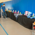 Attendees received raffle tickets for a tempting selection of giveaways ... with additional entries awarded for donations to the campus food pantry.