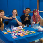 Fittingly seated at the gardening table are horticulture/landscape technology classmates (from left): Jaclyn N. Wolf, Gettysburg; Laura E. Cholko, Port Carbon; Aaron A. Sledge Jr., Pittsburgh; and Adriana S. Lee, Williamsport.