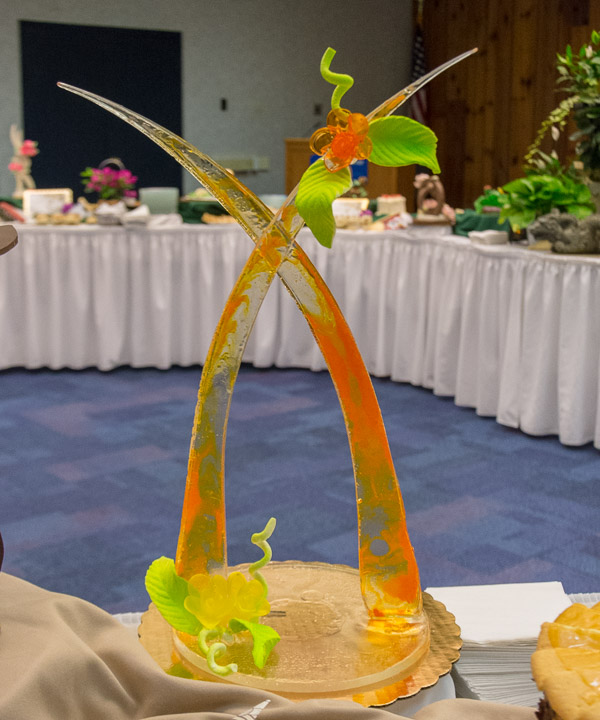 Olivia M. Lunger’s sugar centerpiece. Lunger is from Elysburg.