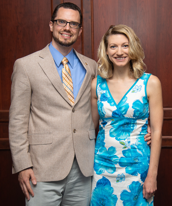 The Distinguished Alumni Award winner met his wife, Cammie (Huratiak) Atwater, in a speech communications class taught by the now-late David A. London. Cammie was a pre-physician assistant student at the time.