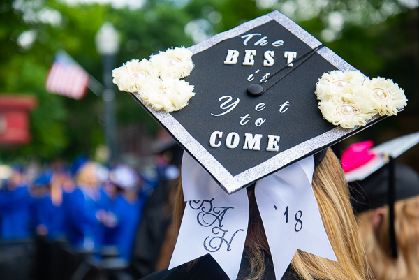 Not content to rest on her laurels, a graduate looks optimistically to the road ahead.