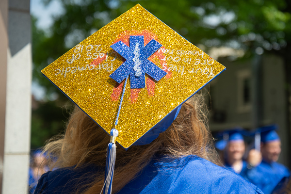 An emergency medical services graduate shimmeringly shares her message with the world: