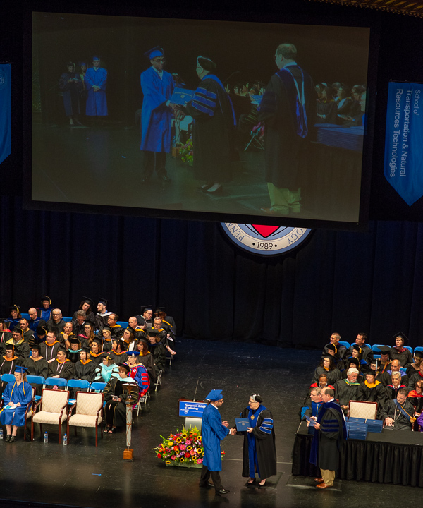 With the big screen above, the arts center offers a great view no matter the angle.