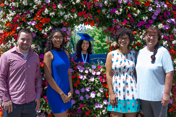 Bryonna A. Aldubayan and family exult in her bachelor's degree in applied health studies: occupational therapy assistant concentration.