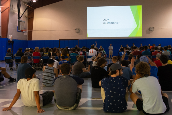 Residents of York and Lancaster halls are oriented to their