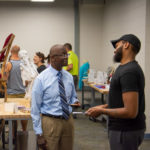 Among the engaged college staff is admissions counselor Lee Dawson, whose duties fittingly include working with prospective students in the School of Industrial, Computing & Engineering Technologies.