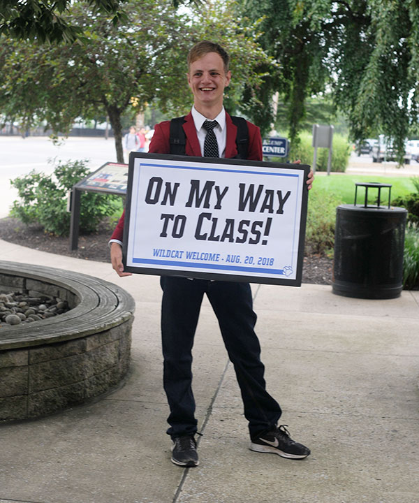 A sharp-dressed man, indeed, is Ruan Visser, an engineering design technology student from Austin, Texas.