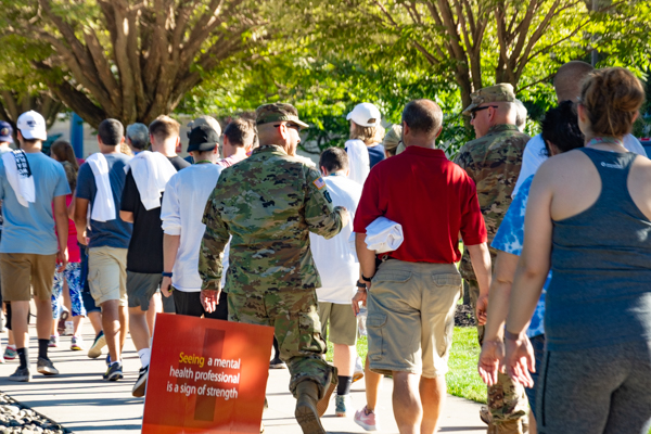 Members of the PA National Guard add their solidarity to the cause.