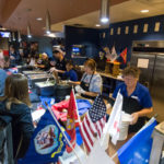 Stars, stripes and a patriotic serving line