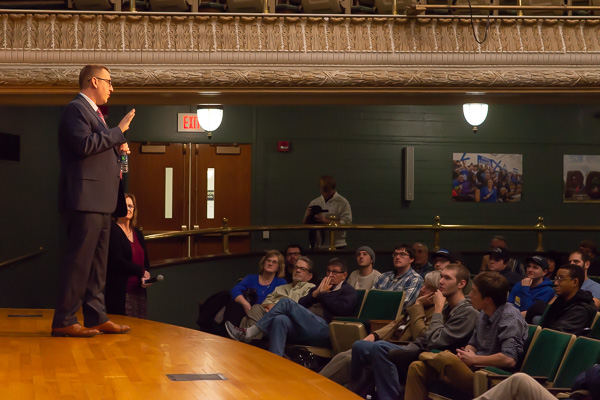Fielding several audience questions, Deak compliments the thoughtful quality of the dialogue.