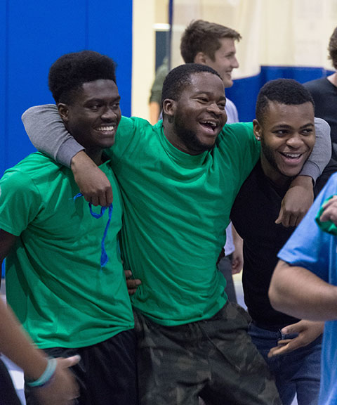 Brothers in arms, sharing the fun of the free-for-all