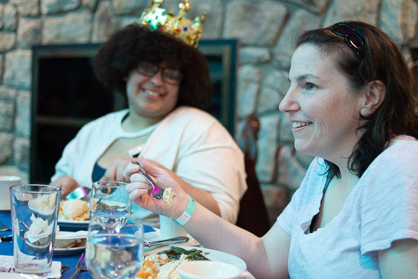 Student Shaqira S. Drummond (left), of Williamsport, and her Aunt Danielle