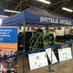 Complete with social media tags, the Baja SAE vehicle invites spectators.