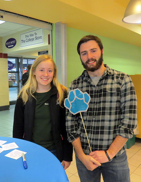 McCray is joined in CC Commons by Dawn J. Zimmerman, a general studies major from Granville Summit.