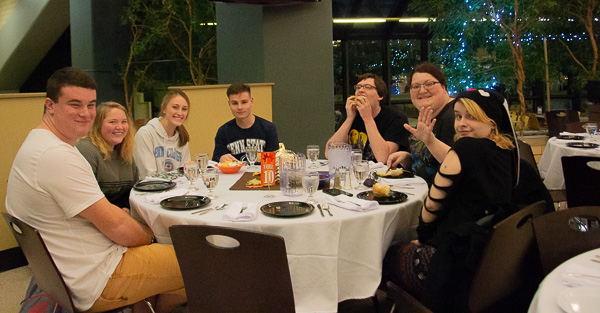 A welcome side dish: getting to know new people!