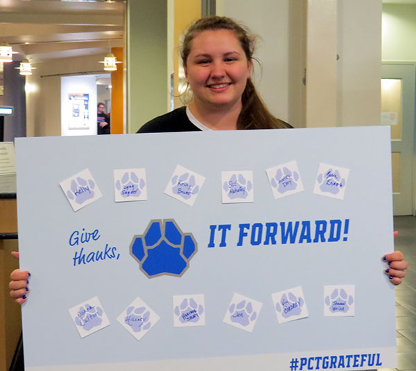 ... and Watts adds her face to the campaign, displaying some of the generated goodwill.