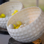 A dimpled invitation to come out and play