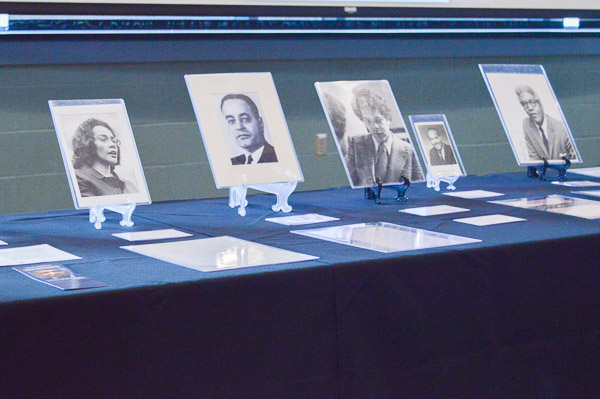 Among the items in the museum's eclectic inventory is an autographed 1972 photo of Julian Bond (center), a civil rights leader and former chairman of the NAACP.
