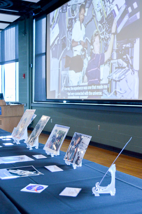 An interview with Mae Jemison, the first black woman to travel into space, along with photographs from her historic trip aboard the Space Shuttle Endeavour