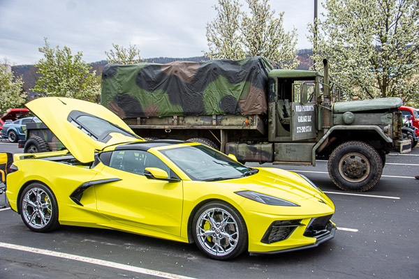 Though parked next to each other, some vehicles at the show were miles apart!
