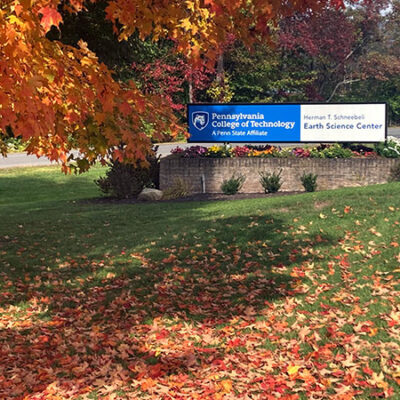 Nature takes its course at the ESC entrance off Allenwood Camp Lane, where fall's pleasing palette is on display.