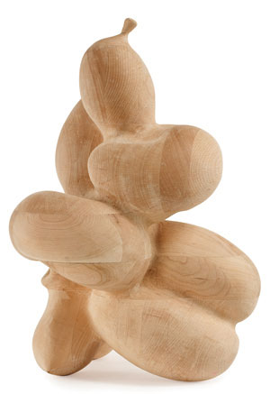 Douglas Tausik, 'Figure Struggling Within a Contour,' not dated, wood, 36 inches by 26 inches by 22 inches