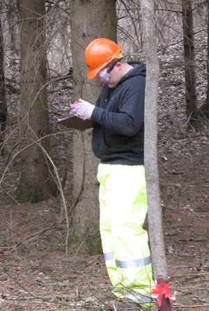 Jacob R. Bausinger, of Allenwood, at work in the field.