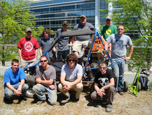 Members of Penn College's 'Mini Baja' team, finished 20th overall among 100 collegiate entries from four countries