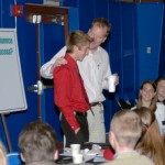 Visiting student A visiting student attracts some good-natured heckling