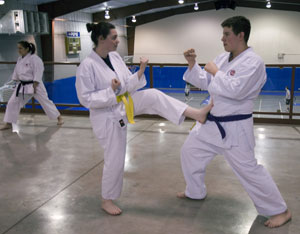 Participants train on a recent Thursday night.