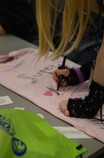 A Make-a-Cape workshop in the Hager Lifelong Education Center 