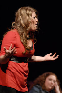 One of a talented cast of students offers an emotional 'Monologue.'