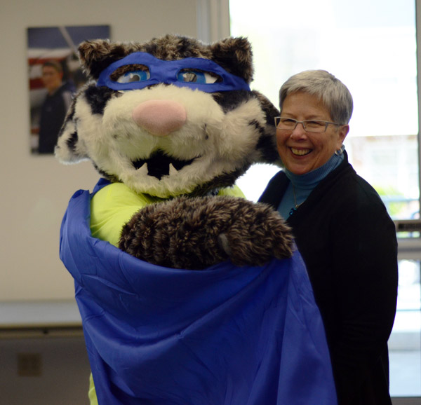 Two of Penn College's most respected representatives share a smile during Saturday's activities.
