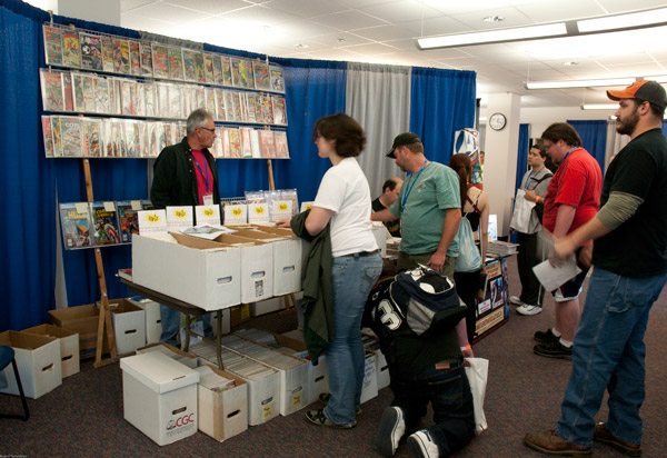 A Hall of Merchants and Artists' Alley attracted shoppers in the SASC.