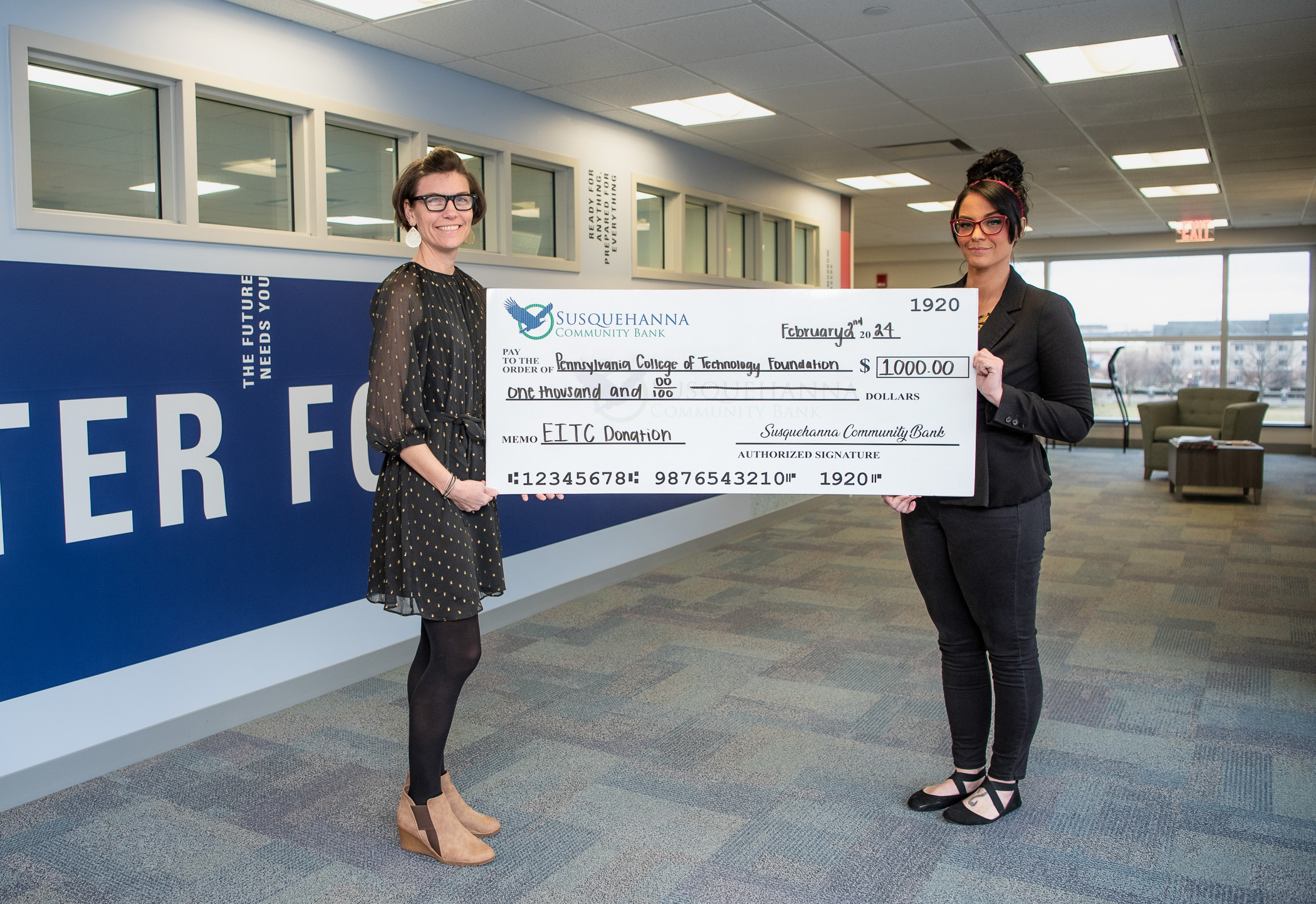 Susquehanna Community Bank makes fifth EITC donation