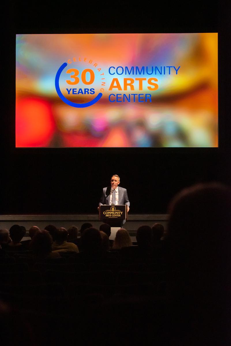 Dougherty encourages guests to continue to advocate for the community’s arts center. 