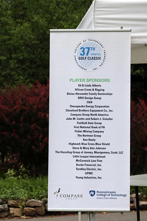 Player sponsors are among those whose generosity is key to the Golf Classic's historic success.