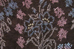 detail, Shibori yokobiki kanoko, silk, 55 in. x 19 in.