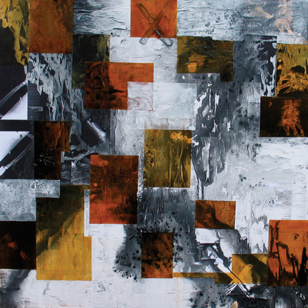 2009, mixed media on canvas, 72 in. x 72 in.