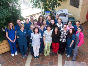 Twenty-two second-year dental hygiene students took part in the event.