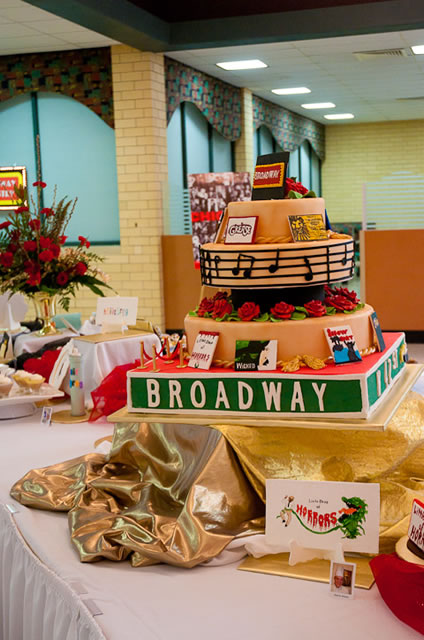 Hospitality students deliciously give their regards to "The Great White Way."