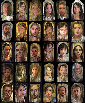 "iPhone/iPad Fayum Portraits"
